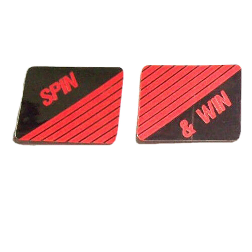 Checkpoint Pinball Machine Spin And Win Decal Set Original Vintage NOS